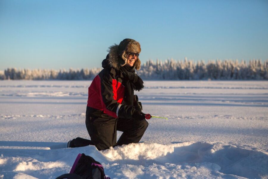 Ruka: Ice fishing trip - How much time you really get