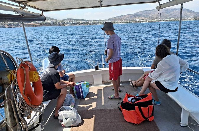 Semi Private and Private Daily Fishing Trip Athens - Paralia Varkiza and the coastline around the boat