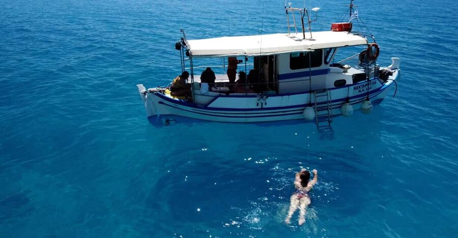 Sfakia fishing trip daytime - Learning the trade from Captain George
