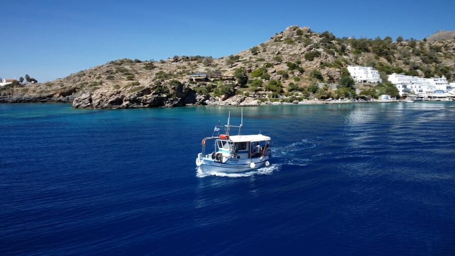 Sfakia fishing trip daytime - A possible stop in Loutro