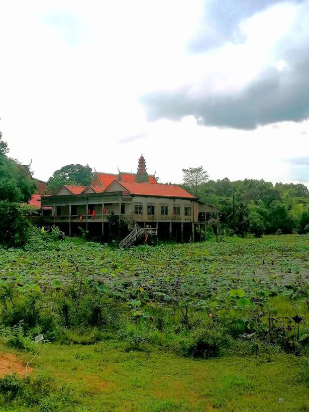 Siem Reap: Fishing in the rice fields, in the villages of Siem Reap - Learning the frog-bait fishing method