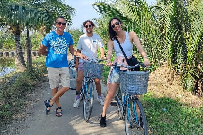 Small Group Bicycle Tour with Farming and Fishing Experience - Cooking banh xeo at Mr Cu’s home