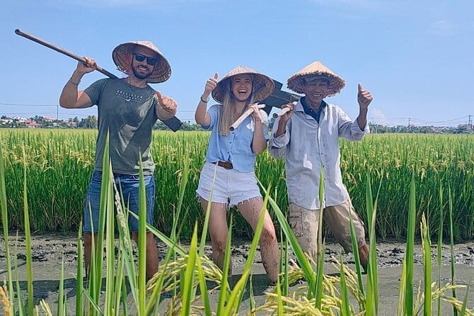Small Group Bicycle Tour with Farming and Fishing Experience - Rice planting, buffalo work, and village skills
