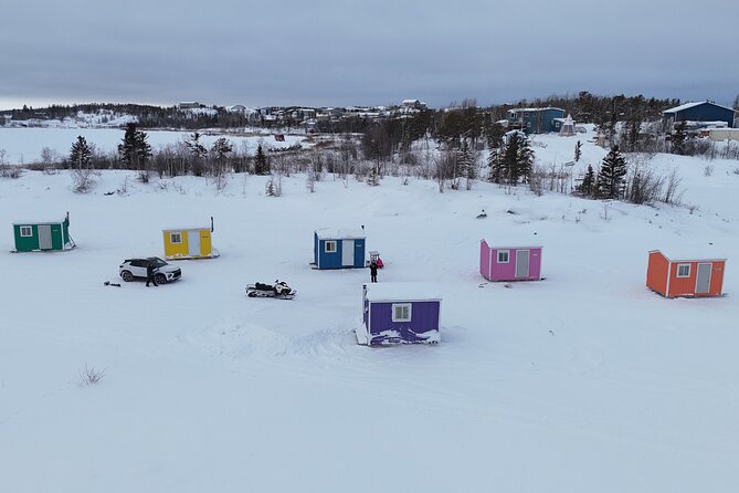 Ultimate Ice Fishing with Lunch - Fishing from a heated tent or cabin