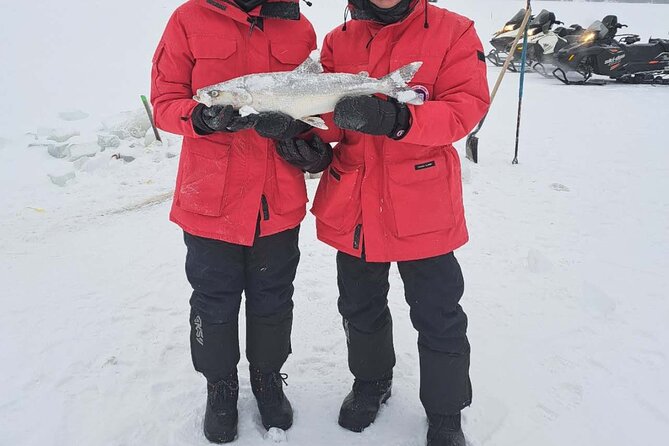 Ultimate Ice Fishing with Lunch - A hot lunch cooked on the ice