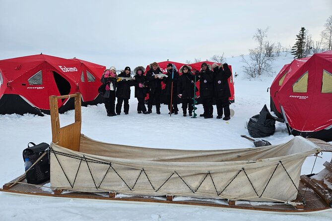 Ultimate Ice Fishing with Lunch - Trying net pull fishing and other winter activities