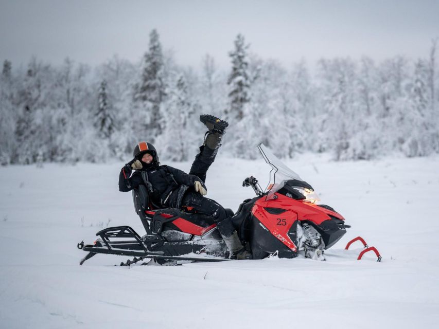 Wilderness Tour with Snowmobile & Ice Fishing - Leaving Kiruna for Kalixforsbron
